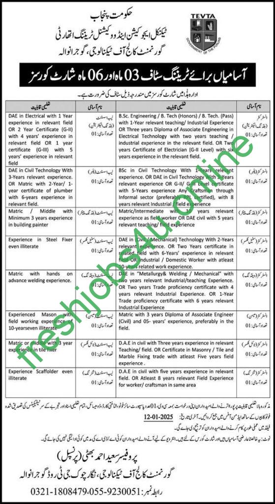 Technical Education and Vocational Training Authority Jobs 2025 Explore new Career opportunities Application